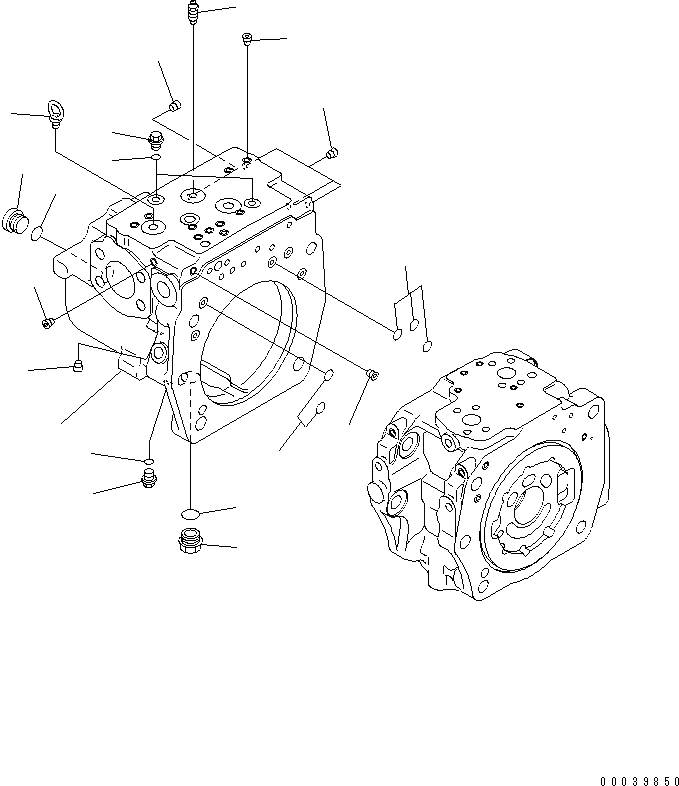 Схема запчастей Komatsu PC400-7 - ПОРШЕНЬ НАСОС (/) ОСНОВН. КОМПОНЕНТЫ И РЕМКОМПЛЕКТЫ