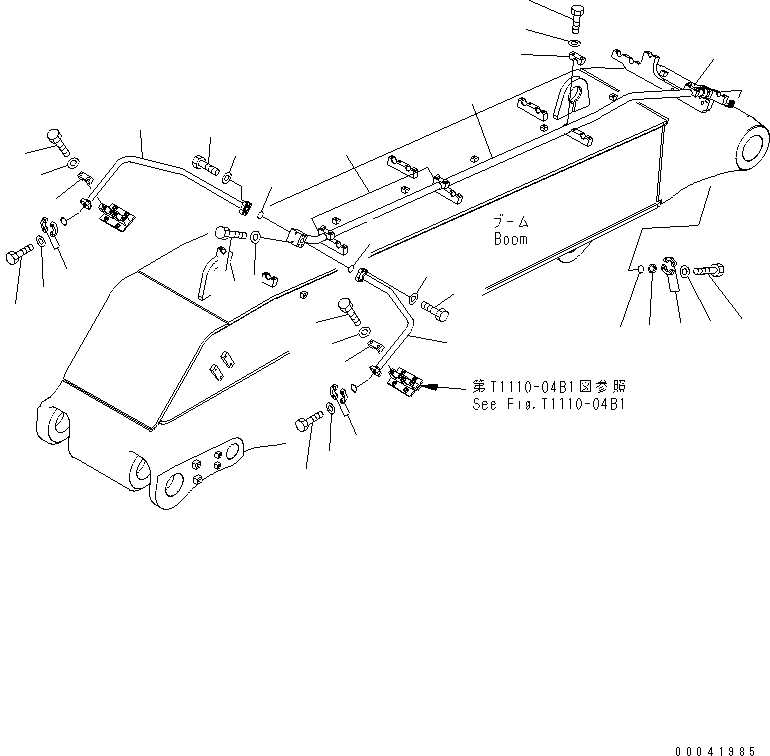 Схема запчастей Komatsu PC400-7 - СТРЕЛА (ЦИЛИНДР КОВША HEAD ТРУБЫ) (ПОГРУЗ.) (СПЕЦ-Я -40С)(№7-) РАБОЧЕЕ ОБОРУДОВАНИЕ