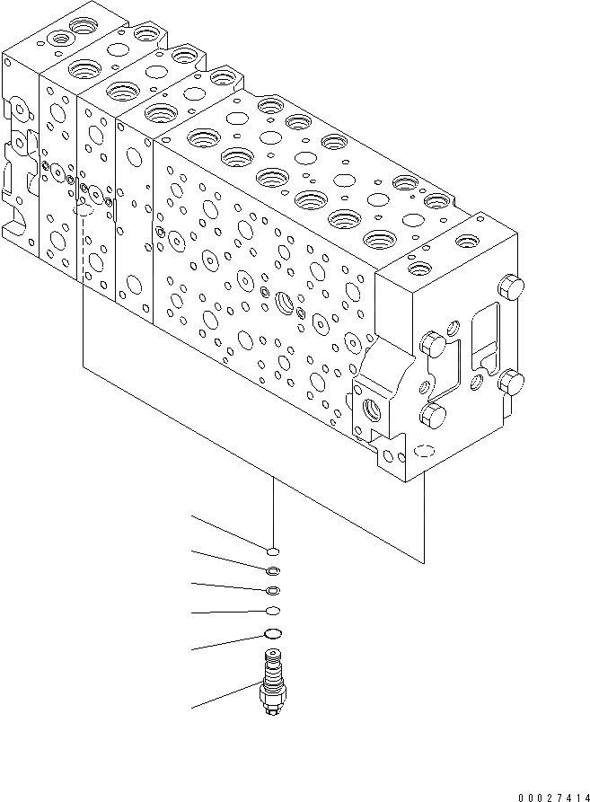 Схема запчастей Komatsu PC400-7 - УПРАВЛЯЮЩ. КЛАПАН (-АКТУАТОР) (8/) (ДЛЯ ПОГРУЗ.) (СПЕЦ-Я -40С)(№7-) ОСНОВН. КОМПОНЕНТЫ И РЕМКОМПЛЕКТЫ