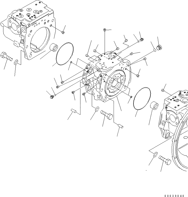 Схема запчастей Komatsu PC400-7E0 - ОСНОВН. НАСОС (/)(№-) ОСНОВН. КОМПОНЕНТЫ И РЕМКОМПЛЕКТЫ