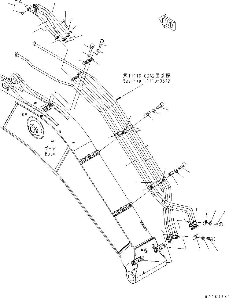 Схема запчастей Komatsu PC400-8 - СТРЕЛА (ЦИЛИНДР РУКОЯТИ)(№7-) РАБОЧЕЕ ОБОРУДОВАНИЕ
