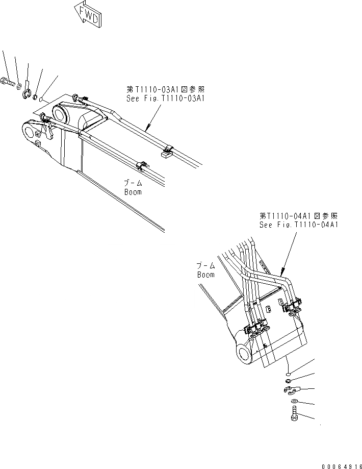 Схема запчастей Komatsu PC400-8 - СТРЕЛА (ЭЛЕМЕНТЫ)(№7-) РАБОЧЕЕ ОБОРУДОВАНИЕ