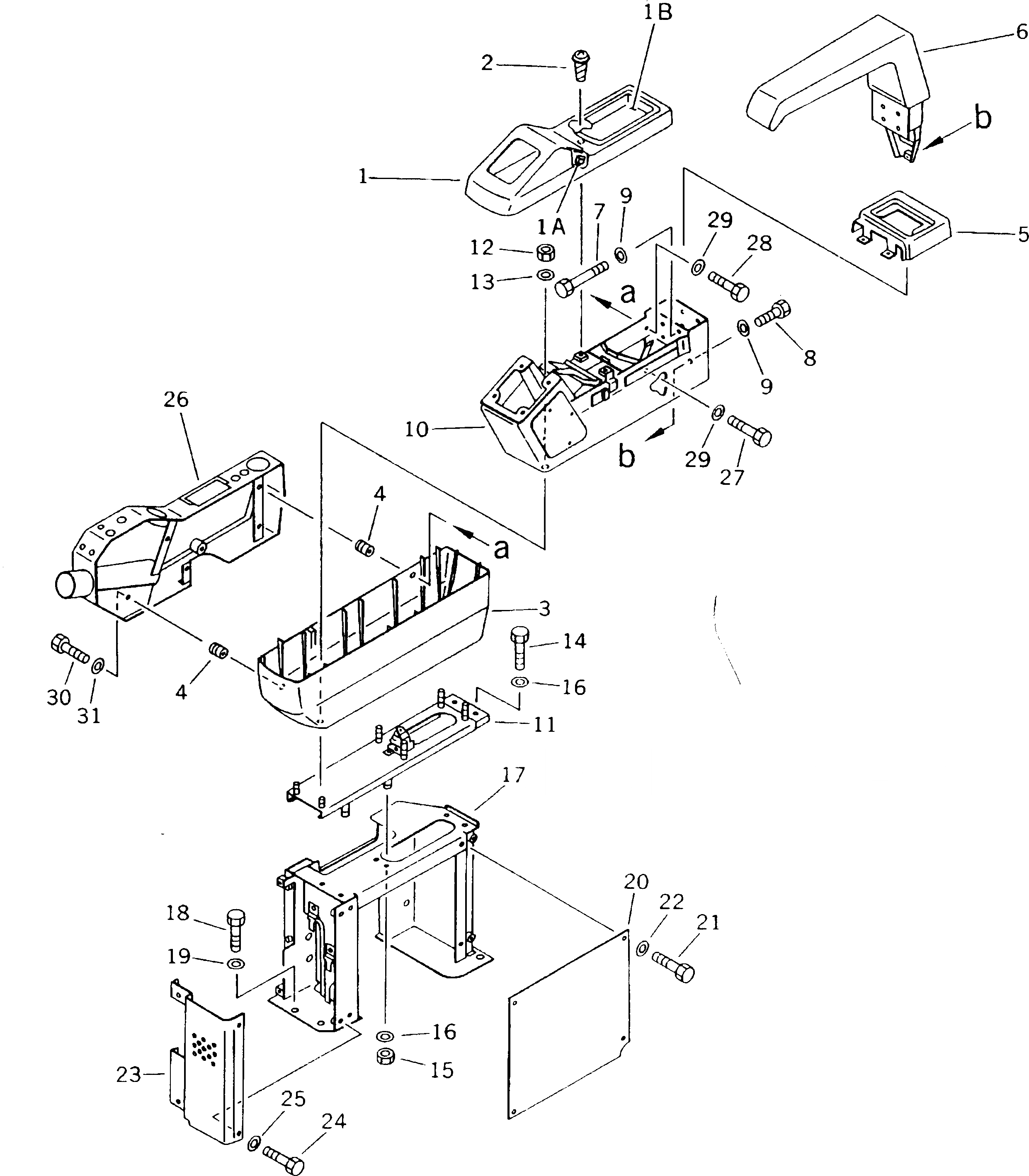 Схема запчастей Komatsu PC400HD-5K - ПРАВ. СТОЙКА И РЫЧАГ (ПЕРЕДН.) (ДЛЯ WRIST УПРАВЛ-Е) СИСТЕМА УПРАВЛЕНИЯ И ОСНОВНАЯ РАМА
