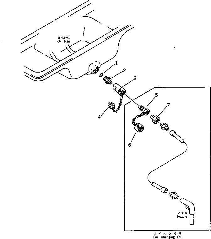 Схема запчастей Komatsu PC400LC-3 - ДРЕНАЖ МАСЛА СОЕДИН-Е (ДЛЯ WIGGINS ДВИГАТЕЛЬ МАСЛ. ПОДАЧА КОМПЛЕКТ) ОПЦИОННЫЕ КОМПОНЕНТЫ