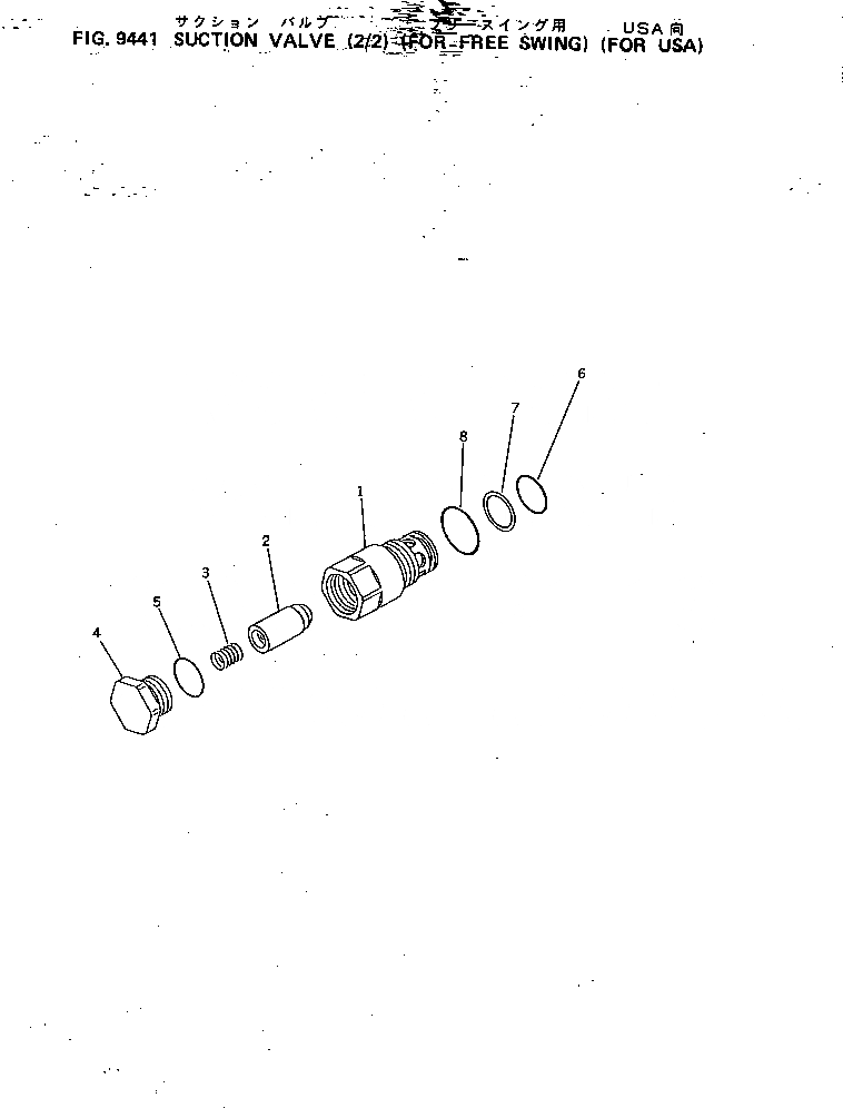 Схема запчастей Komatsu PC400LC-3 - ВСАСЫВ. КЛАПАН (/) (ДЛЯ FREE ПОВОРОТН.) (ДЛЯ США) СПЕЦ. APPLICATION ЧАСТИ¤ МАРКИРОВКА¤ ИНСТРУМЕНТ И РЕМКОМПЛЕКТЫ