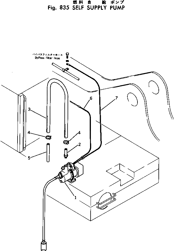 Схема запчастей Komatsu PC400LC-1 - НАСОС АВТОМАТИЧ. ЗАПРАВКИ ОПЦИОННЫЕ КОМПОНЕНТЫ