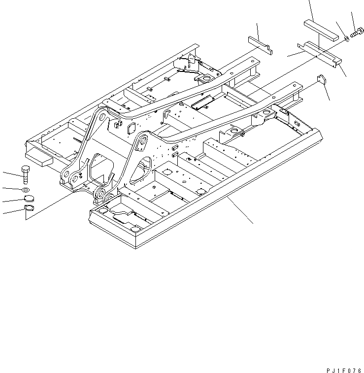 Схема запчастей Komatsu PC400LC-6Z - ОСНОВНАЯ РАМА (ДЛЯ OFFSET)(№7-) ОСНОВНАЯ РАМА И ЕЕ ЧАСТИ