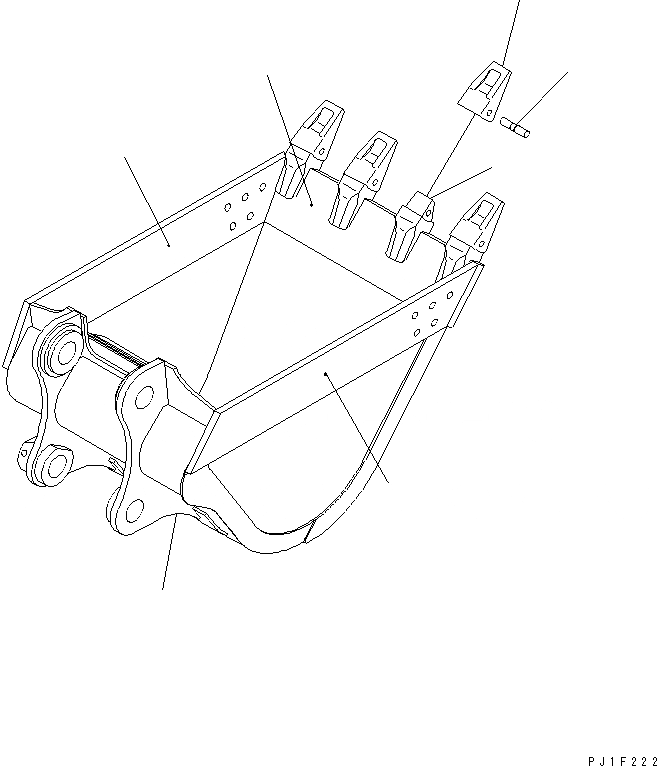 Схема запчастей Komatsu PC400LC-6Z - КОВШ¤ .M (CECE .M)¤ MM (ГОРИЗОНТАЛЬН. ПАЛЕЦ)(№7-) РАБОЧЕЕ ОБОРУДОВАНИЕ
