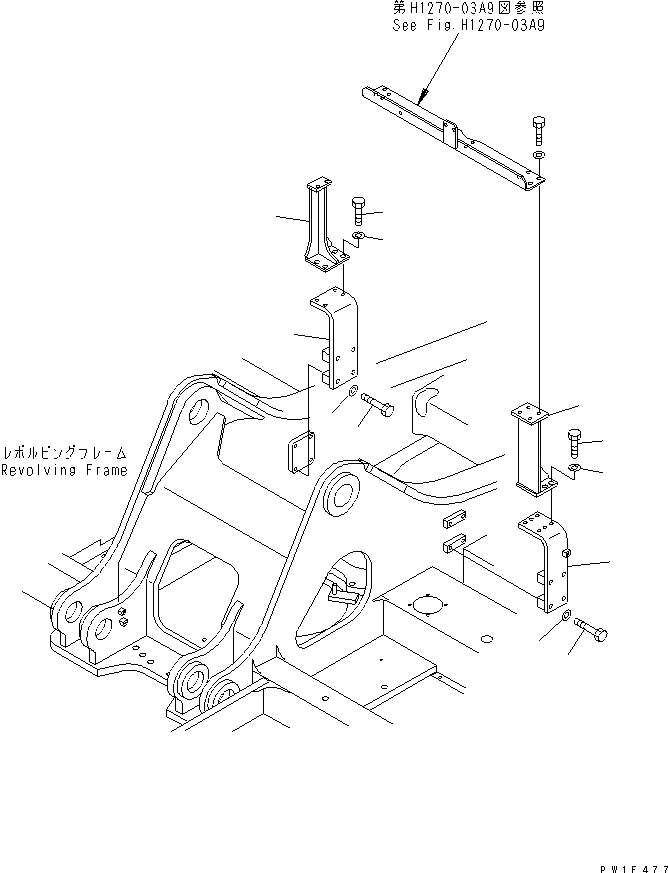 Схема запчастей Komatsu PC400LC-6Z - НАВЕСНОЕ ОБОРУД-Е (ДЛЯ PIPE LOOPER)(№7-) ГИДРАВЛИКА