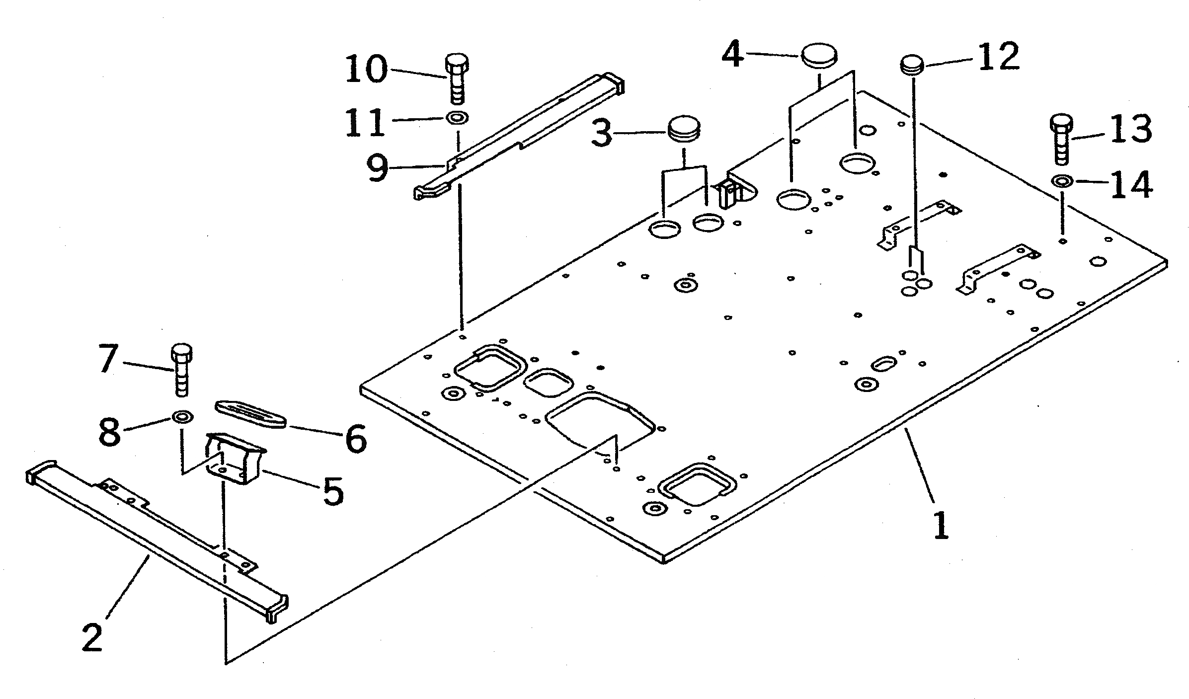 Схема запчастей Komatsu PC400LC-5 - ОСНОВН. КОНСТРУКЦИЯ (ДЛЯ УДЛИНН. РЫЧАГ УПРАВЛ-Е) (С ДОПОЛН. ГИДРОЛИНИЕЙ)(№-) ЧАСТИ КОРПУСА