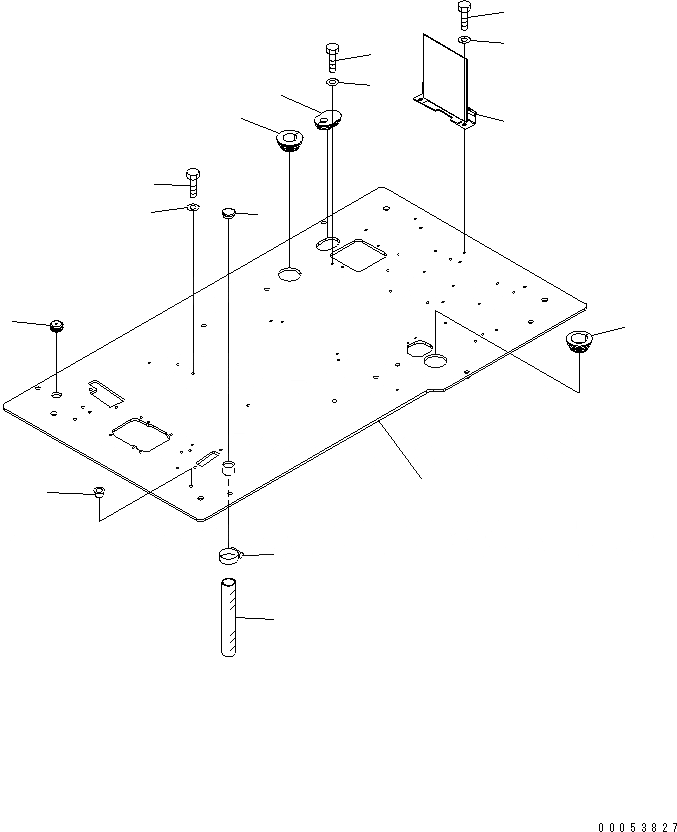 Схема запчастей Komatsu PC400LC-7 - ОСНОВН. КОНСТРУКЦИЯ (ПОЛ) (РАМА) (ДЛЯ OFFSET СТРЕЛА) (СПЕЦ-Я -40С)(№-) КАБИНА ОПЕРАТОРА И СИСТЕМА УПРАВЛЕНИЯ