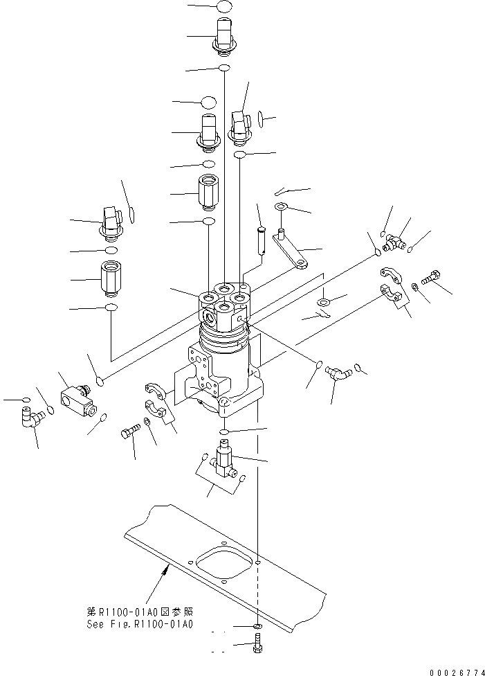 Схема запчастей Komatsu PC400LC-7 - ПОВОРОТНОЕ СОЕДИНЕНИЕ (СОЕДИНИТЕЛЬН. ЧАСТИ) (СПЕЦ-Я -40С) ПОВОРОТН. КРУГ И КОМПОНЕНТЫ