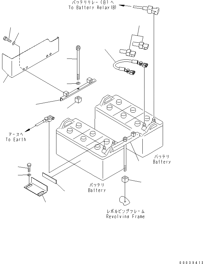 Схема запчастей Komatsu PC400LC-8 - БЕЗ АККУМУЛЯТОРА(№7-) ЭЛЕКТРИКА