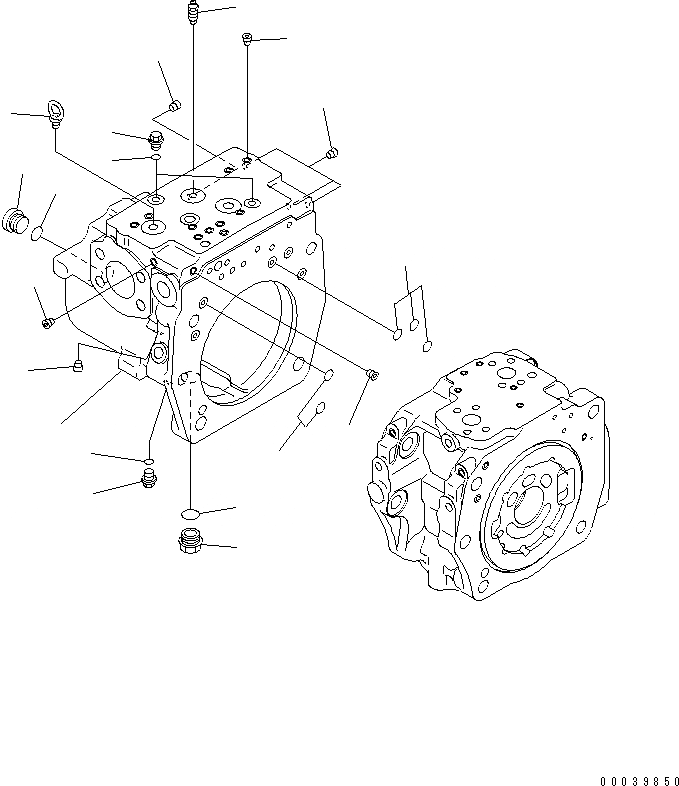 Схема запчастей Komatsu PC400LC-8 - ОСНОВН. НАСОС (/)(№7-) ОСНОВН. КОМПОНЕНТЫ И РЕМКОМПЛЕКТЫ