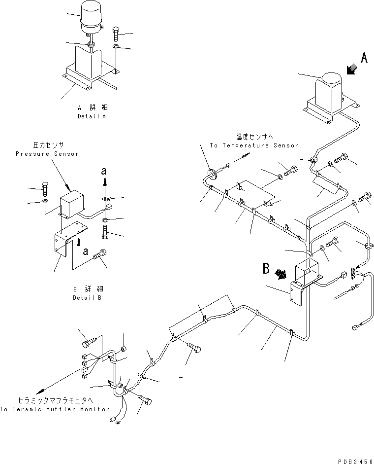 Схема запчастей Komatsu PC400ST-6 - ЭЛЕКТРОПРОВОДКА (КЕРАМИЧ. ГЛУШИТЕЛЬ Э/ПРОВОДКА) (НИЖН. РАЗГРУЗКА ПОГРУЗ.)(№-) ЭЛЕКТРИКА