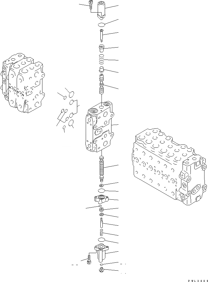 Схема запчастей Komatsu PC400ST-6 - ОСНОВН. КЛАПАН (-АКТУАТОР) (/)(№-) ОСНОВН. КОМПОНЕНТЫ И РЕМКОМПЛЕКТЫ
