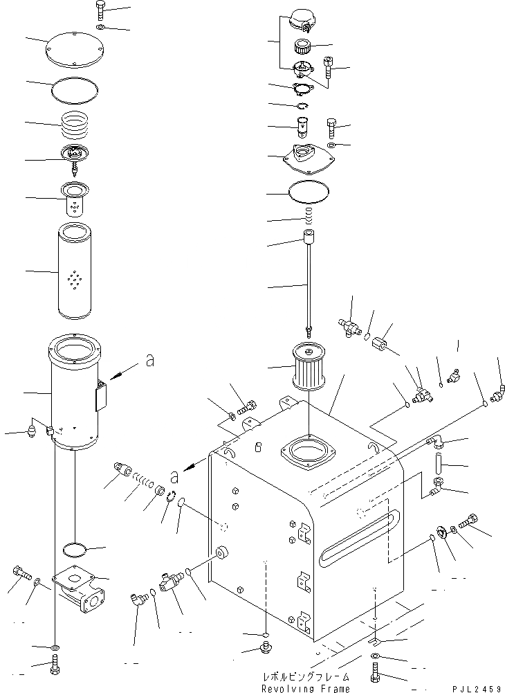 Схема запчастей Komatsu PC400ST-6LC - ГИДР. БАК. (ГИДРОМОЛОТ)(№-) ГИДРАВЛИКА