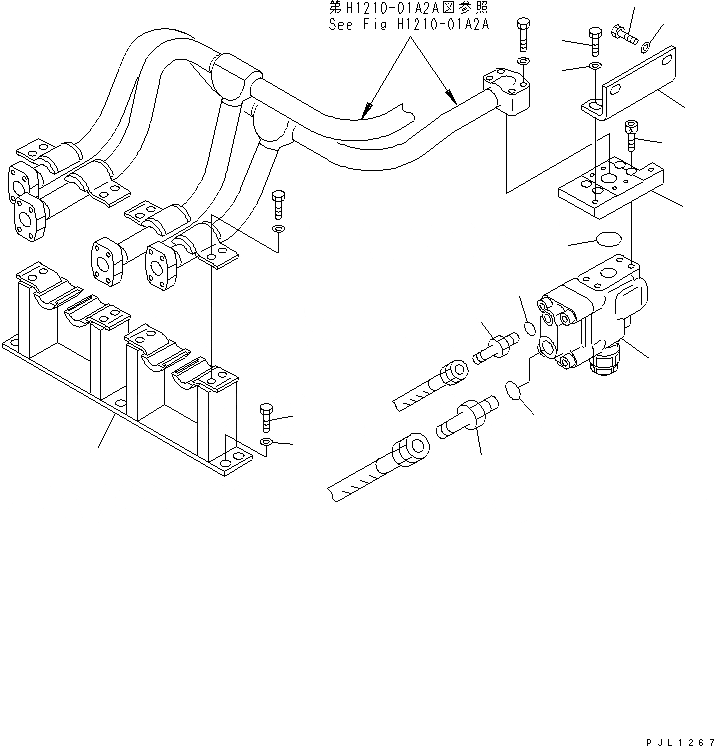 Схема запчастей Komatsu PC400ST-6LC - ПРЕДОТВРАЩ. СМЕЩЕНИЯ (СТРЕЛА)(№-) ГИДРАВЛИКА