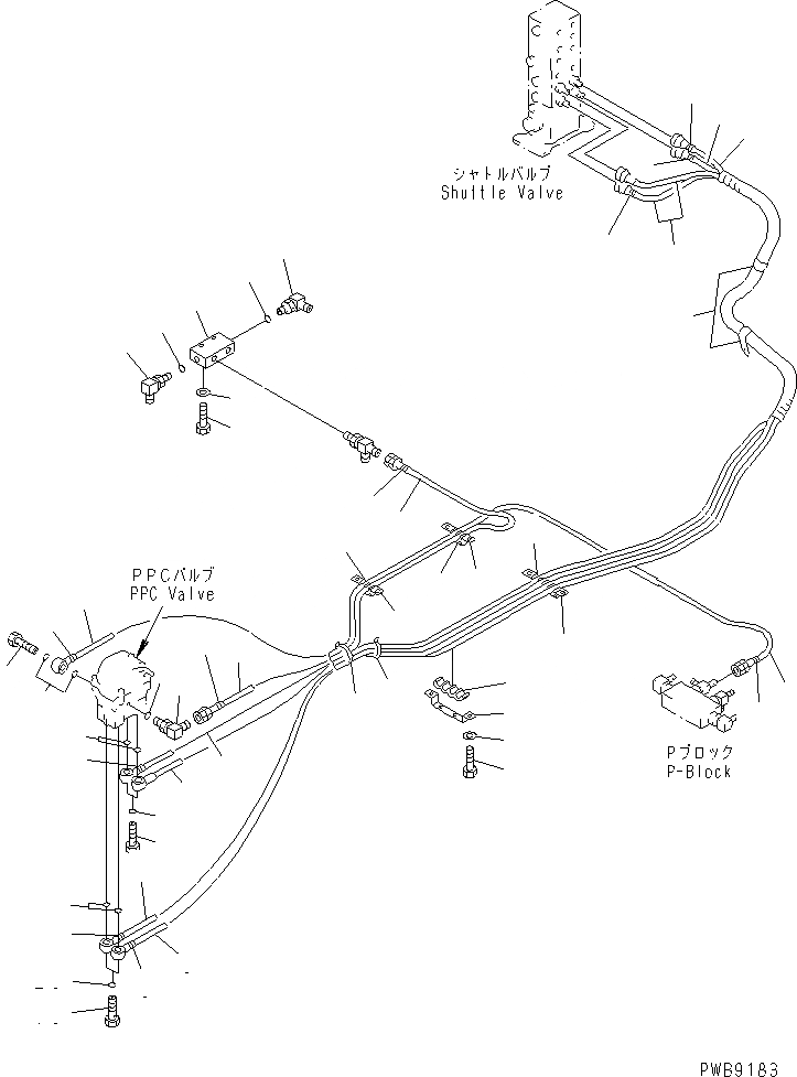 Схема запчастей Komatsu PC400ST-6LC - PPC ЛИНИЯ ХОДА (ВЫС. КРЕПЛЕНИЕ)(№-) КАБИНА ОПЕРАТОРА И СИСТЕМА УПРАВЛЕНИЯ