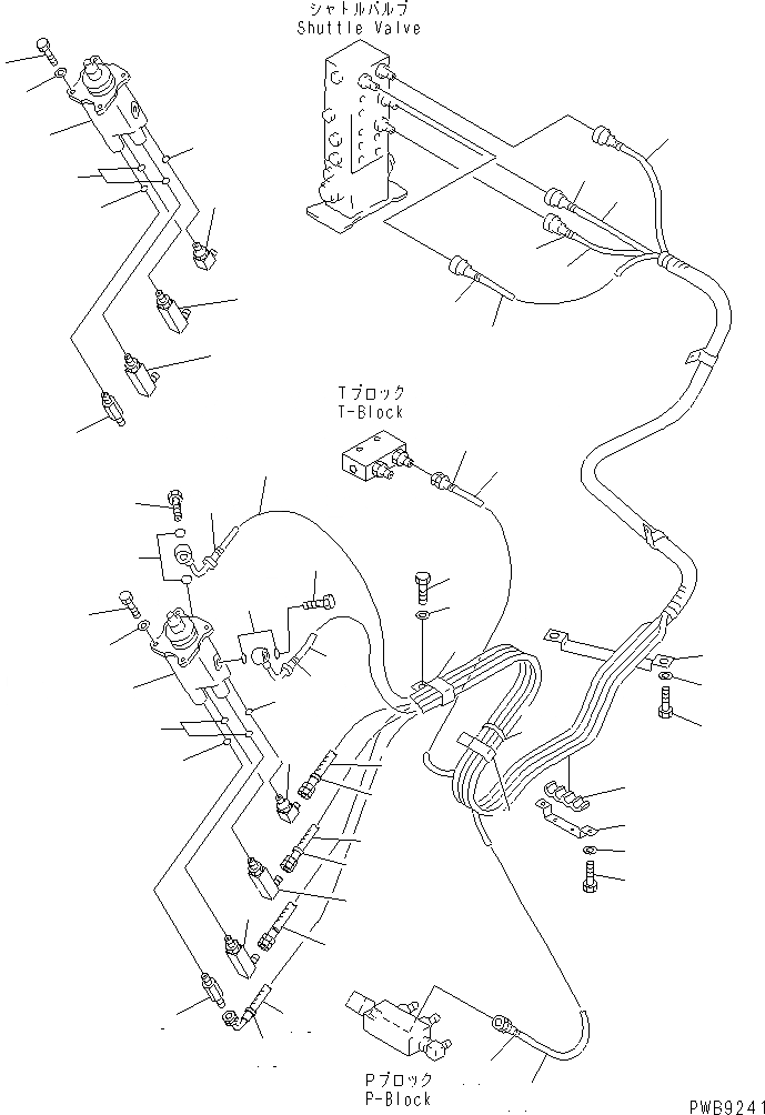 Схема запчастей Komatsu PC400ST-6LC - РАБОЧАЯ ЛИНИЯ PPC (ПАТРУБКИ ЛЕВОЙ СТОЙКИ)(№-) КАБИНА ОПЕРАТОРА И СИСТЕМА УПРАВЛЕНИЯ