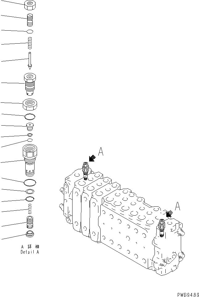 Схема запчастей Komatsu PC400ST-6LC - ОСНОВН. КЛАПАН (-АКТУАТОР) (/)(№-) ОСНОВН. КОМПОНЕНТЫ И РЕМКОМПЛЕКТЫ