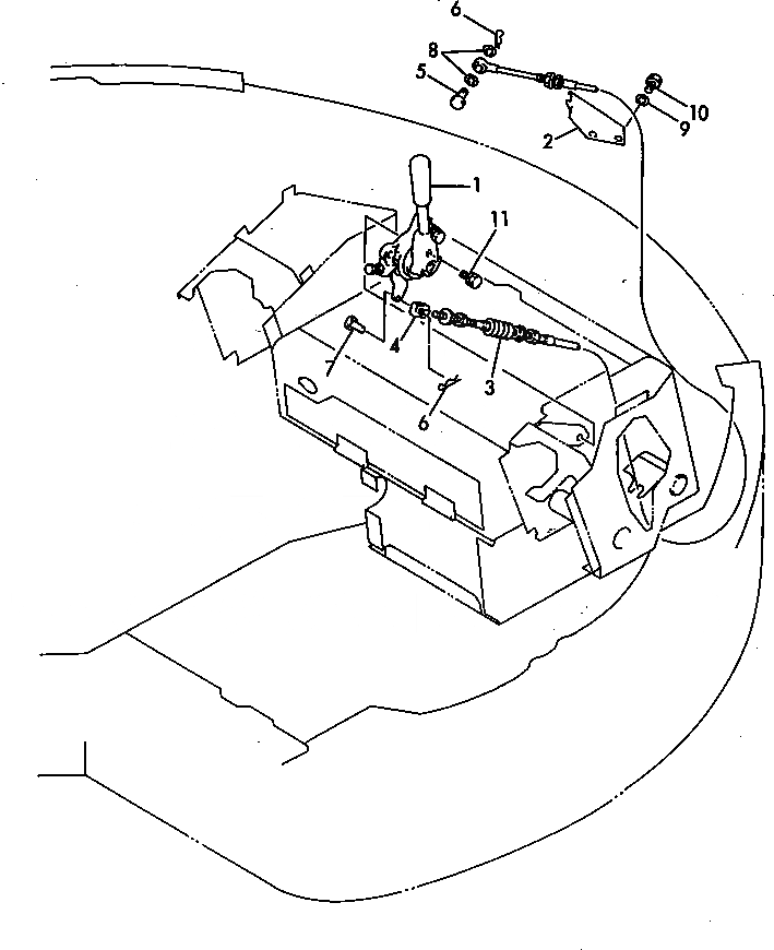 Схема запчастей Komatsu PC40FR-1 - РЫЧАГ УПРАВЛ-Я ПОДАЧЕЙ ТОПЛИВА И МЕХАНИЗМ СИСТЕМА УПРАВЛЕНИЯ