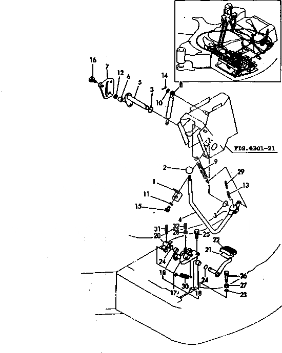 Схема запчастей Komatsu PC40FR-1 - УПРАВЛ-Е ОБОРУД-Е (CUT OFF РЫЧАГ И НИЗ.-ВЫС. ПЕДАЛЬ) СИСТЕМА УПРАВЛЕНИЯ