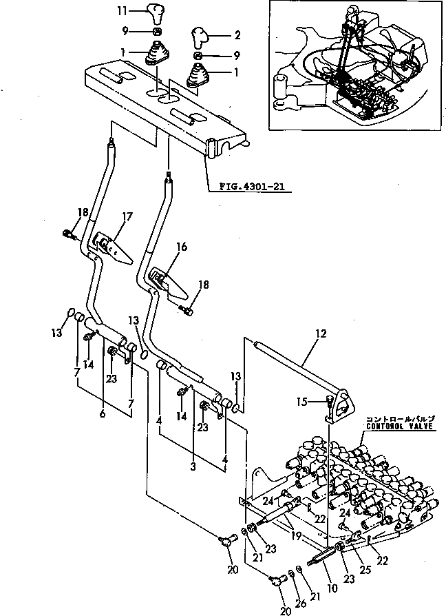 Схема запчастей Komatsu PC40FR-1 - РЫЧАГ УПРАВЛ-Я ХОДОМ СИСТЕМА УПРАВЛЕНИЯ