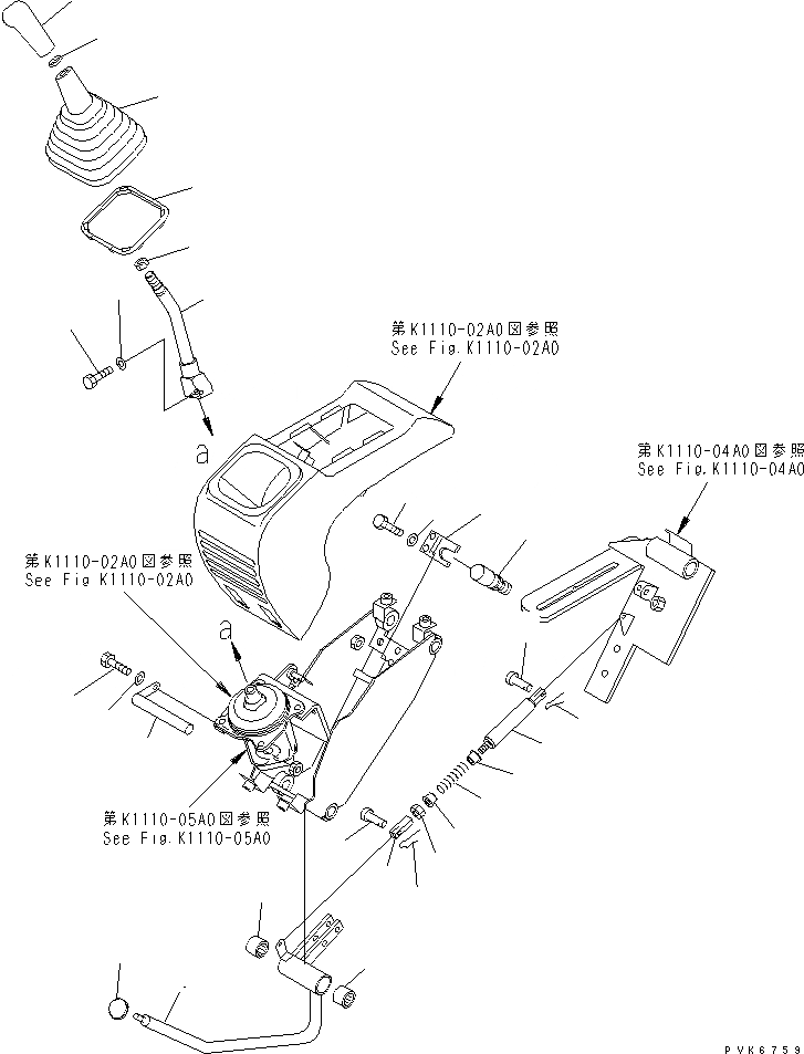 Схема запчастей Komatsu PC40MR-1 - ОСНОВН. КОНСТРУКЦИЯ (КОНСОЛЬН. БЛОК И РЫЧАГ ЛЕВ. /) (ДЛЯ КОНДИЦ.) КАБИНА ОПЕРАТОРА И СИСТЕМА УПРАВЛЕНИЯ
