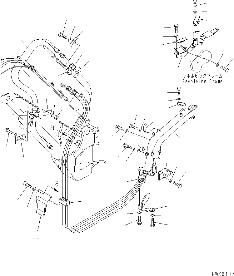 Схема запчастей Komatsu PC40R-8 - ACTUATER ЛИНИЯ (ШЛАНГИ КРЕПЛЕНИЕ¤ КРЕПЛЕНИЕ И ПАТРУБОК)        (ДЛЯ QUICK ГИДРОМОЛОТ)(№7-) ГИДРАВЛИКА