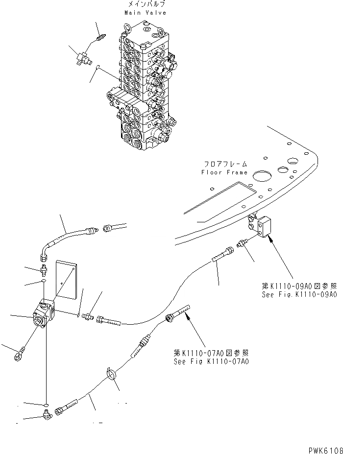 Схема запчастей Komatsu PC40R-8 - ACTUATER ЛИНИЯ (ГЛАВН. КЛАПАН) (ДЛЯ QUICK ГИДРОМОЛОТ)(№7-) ГИДРАВЛИКА