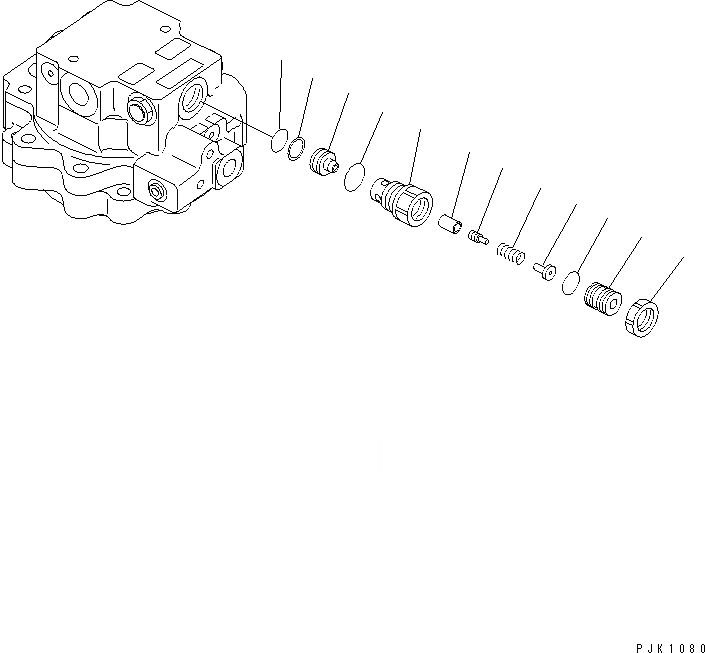 Схема запчастей Komatsu PC40R-8 - МОТОР ПОВОРОТА (/) ОСНОВН. КОМПОНЕНТЫ И РЕМКОМПЛЕКТЫ