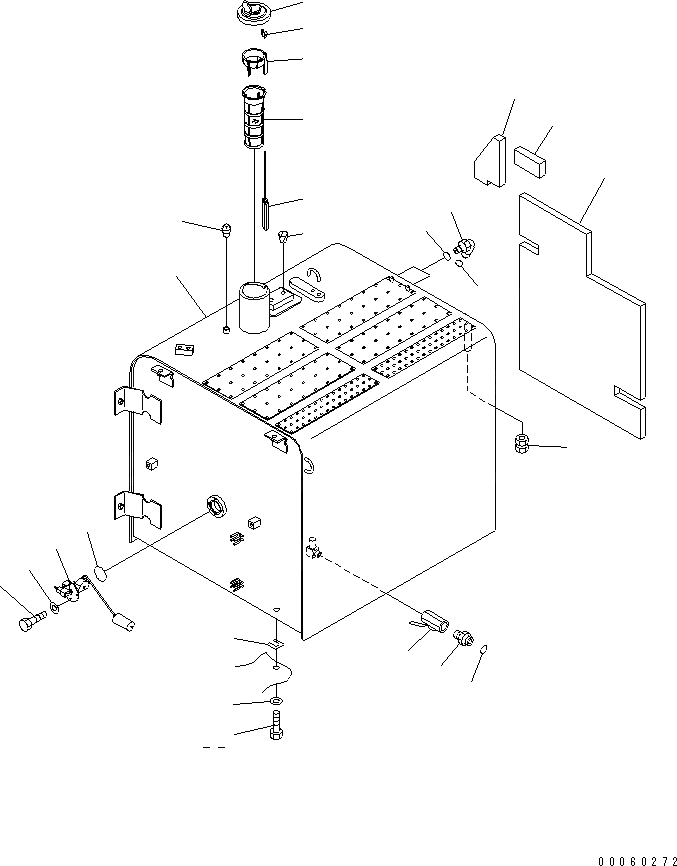 Схема запчастей Komatsu PC450-7E0 - ТОПЛИВН. БАК. (ДЛЯ ТОПЛИВН. REFILL НАСОС)(№-7) ТОПЛИВН. БАК. AND КОМПОНЕНТЫ