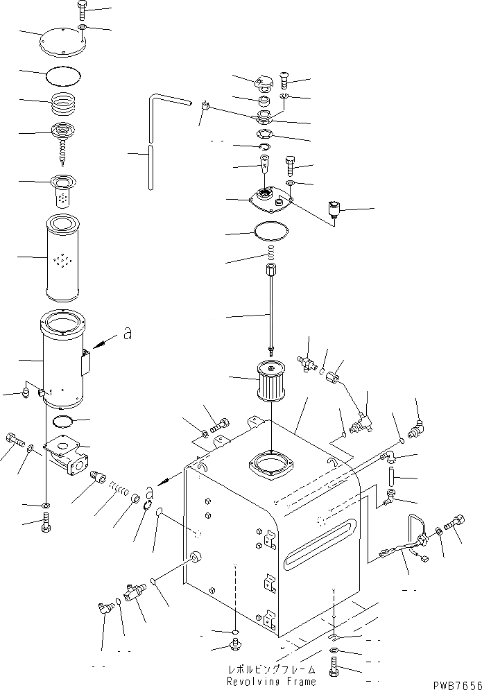 Схема запчастей Komatsu PC450-6K-KE - ГИДР. БАК. ГИДРАВЛИКА