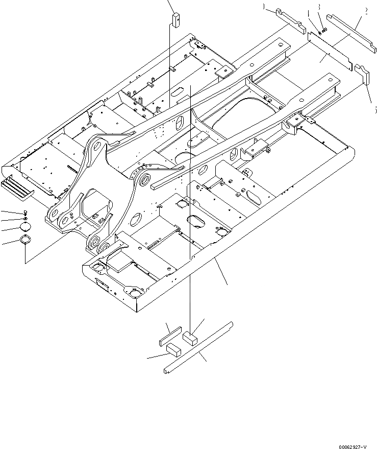 Схема запчастей Komatsu PC450-8 - ОСНОВНАЯ РАМА (/) (СПЕЦ-Я ДЛЯ РАЗРУШ. ЗДАНИЙ) (№K-K9) J ОСНОВНАЯ РАМА И ЕЕ ЧАСТИ