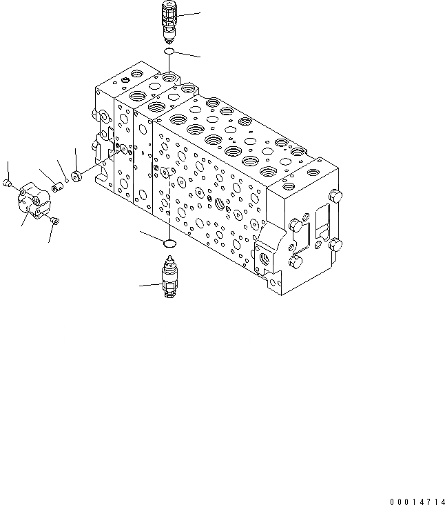 Схема запчастей Komatsu PC450-8 - ОСНОВН. КЛАПАН (-АКТУАТОР) (/) (№K-) Y ОСНОВН. КОМПОНЕНТЫ И РЕМКОМПЛЕКТЫ