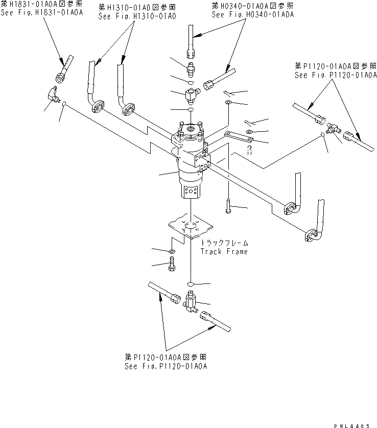 Схема запчастей Komatsu PC450-6K - ПОВОРОТНОЕ СОЕДИНЕНИЕ (СОЕДИНИТЕЛЬН. ЧАСТИ)(№K-) ПОВОРОТН. КРУГ И КОМПОНЕНТЫ