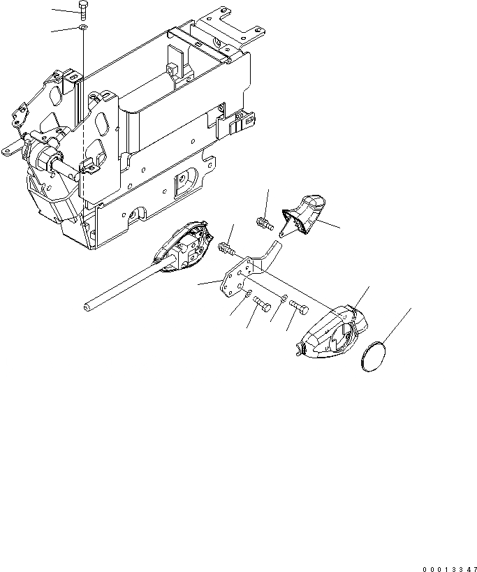Схема запчастей Komatsu PC450-7 - ОСНОВН. КОНСТРУКЦИЯ (ПОЛ) (РУЧКА УПРАВЛ-Я)(№-) КАБИНА ОПЕРАТОРА И СИСТЕМА УПРАВЛЕНИЯ