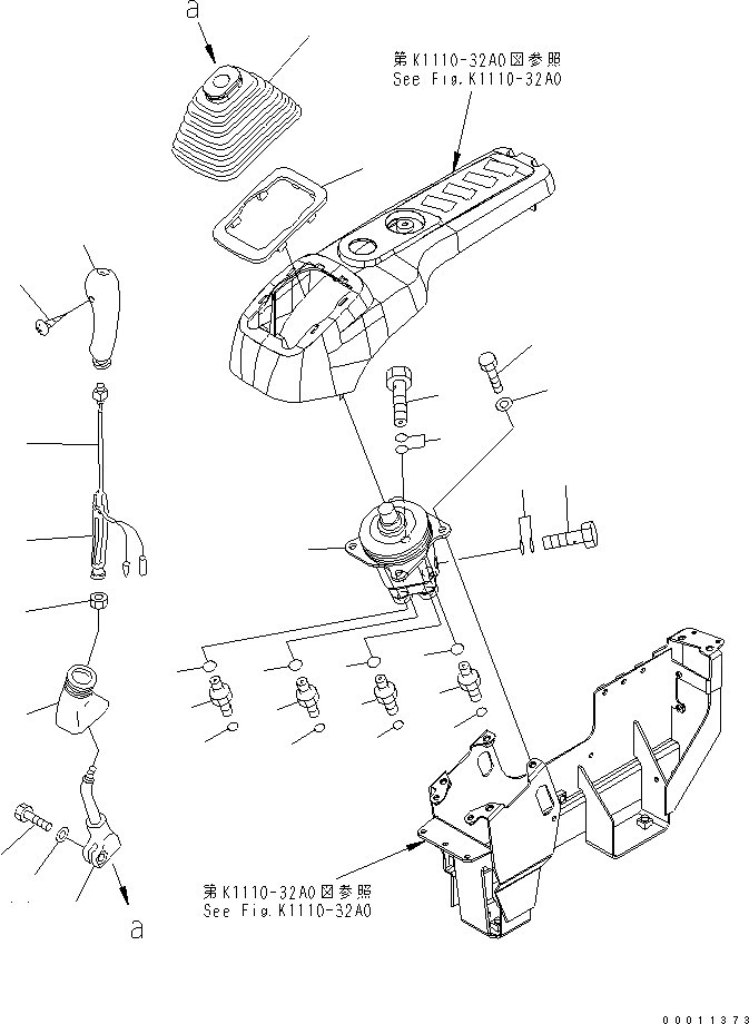 Схема запчастей Komatsu PC450-7-M1 - ОСНОВН. КОНСТРУКЦИЯ (КАБИНА) (РЫЧАГ И КЛАПАН) (ПРАВ.) КАБИНА ОПЕРАТОРА И СИСТЕМА УПРАВЛЕНИЯ