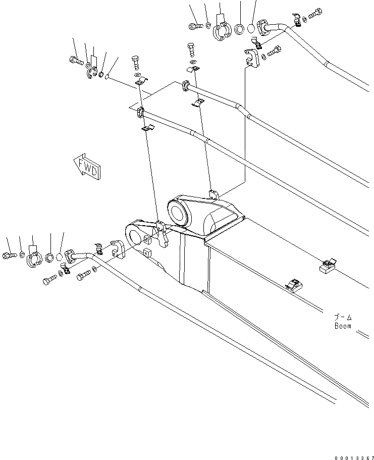 Схема запчастей Komatsu PC450-7-M1 - ЭЛЕМЕНТЫ (СТРЕЛА) ( АКТУАТОР)(№-) РАЗНОЕ