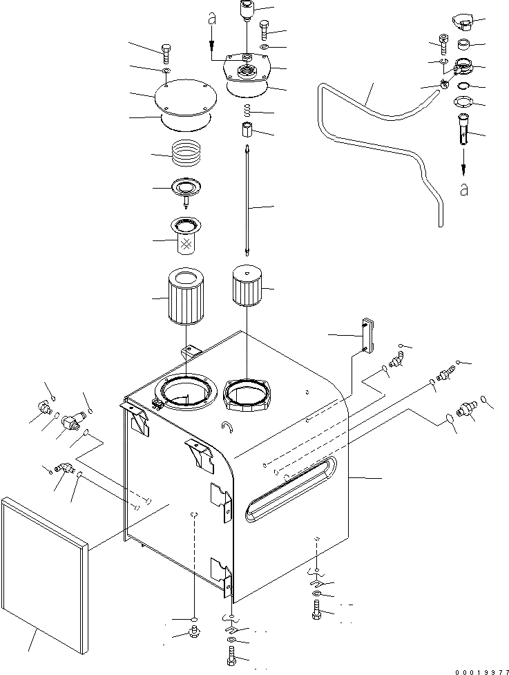 Схема запчастей Komatsu PC450-7K - ГИДР. БАК. ГИДРАВЛИКА