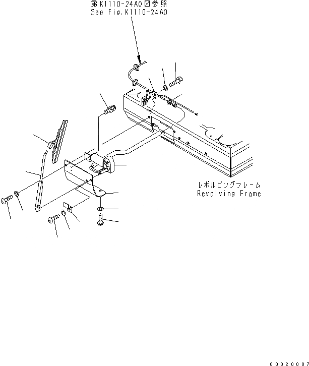 Схема запчастей Komatsu PC450-7K - НИЖН. ДВОРНИКИ КАБИНА ОПЕРАТОРА И СИСТЕМА УПРАВЛЕНИЯ