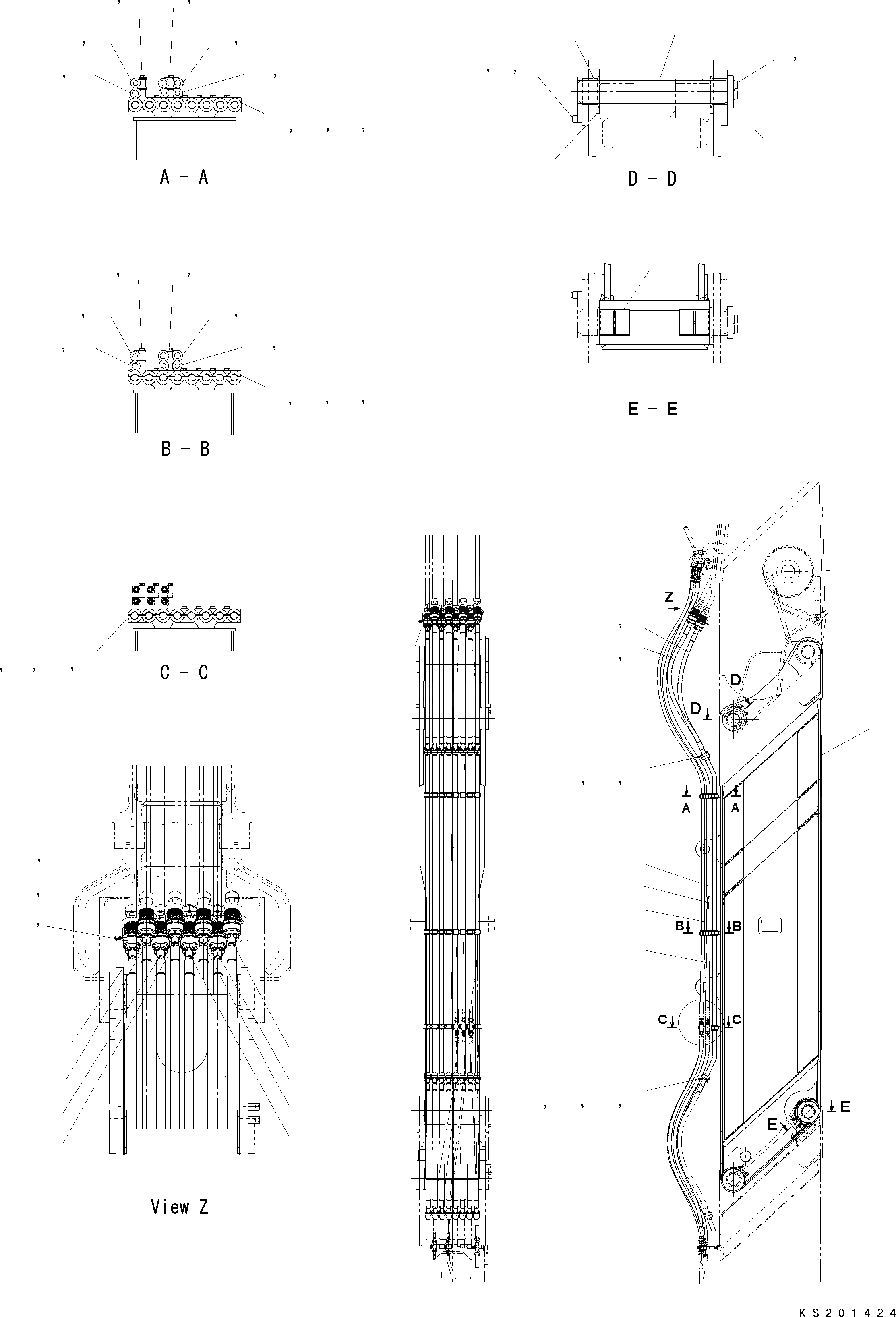 Схема запчастей Komatsu PC450LC-8K HIGH REACH DEMOLITION - 2-Я СТРЕЛА В СБОРЕ (№K9-UP) TABLE OF CONTENTS PC-8 ВЫС. REACH РАЗРУШ. ЗДАНИЙ