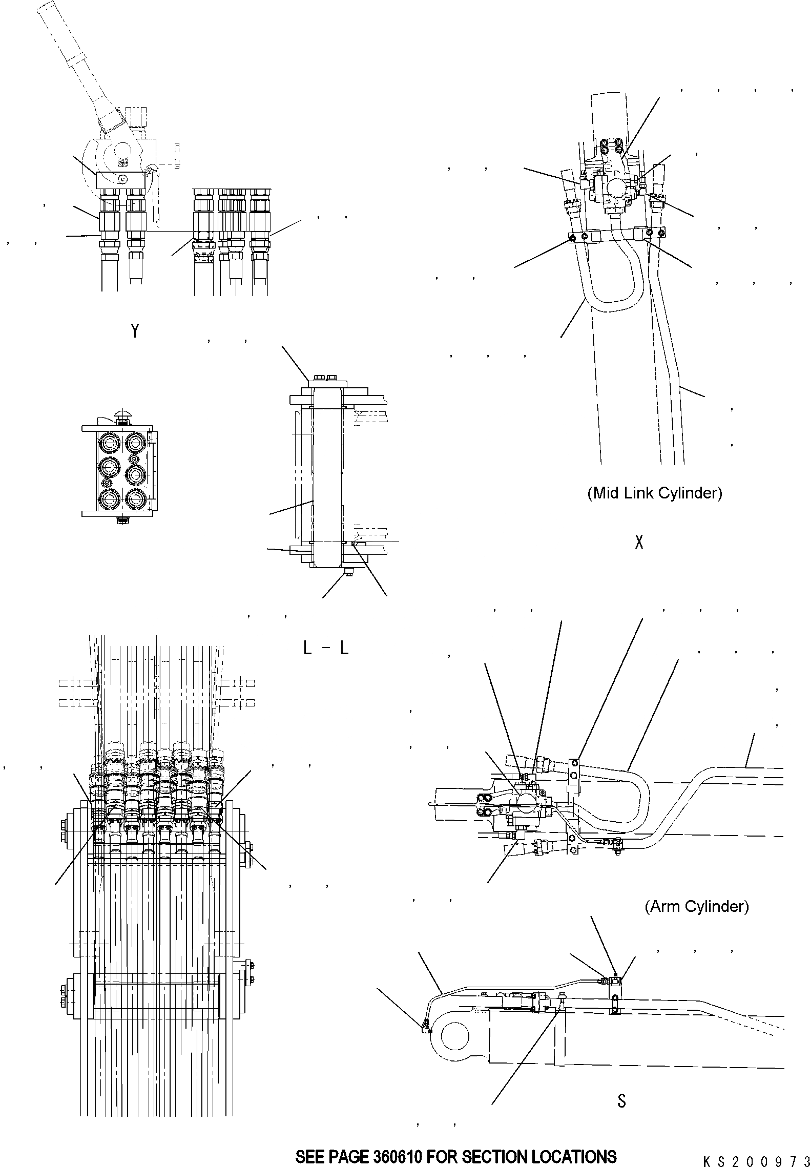 Схема запчастей Komatsu PC450LC-8K HIGH REACH DEMOLITION - 3-Я СТРЕЛА FASTER ТРУБЫ И СОЕДИНИТЕЛЬН. ЗВЕНО ЦИЛИНДР (№K8-K8) TABLE OF CONTENTS PC-8 ВЫС. REACH РАЗРУШ. ЗДАНИЙ