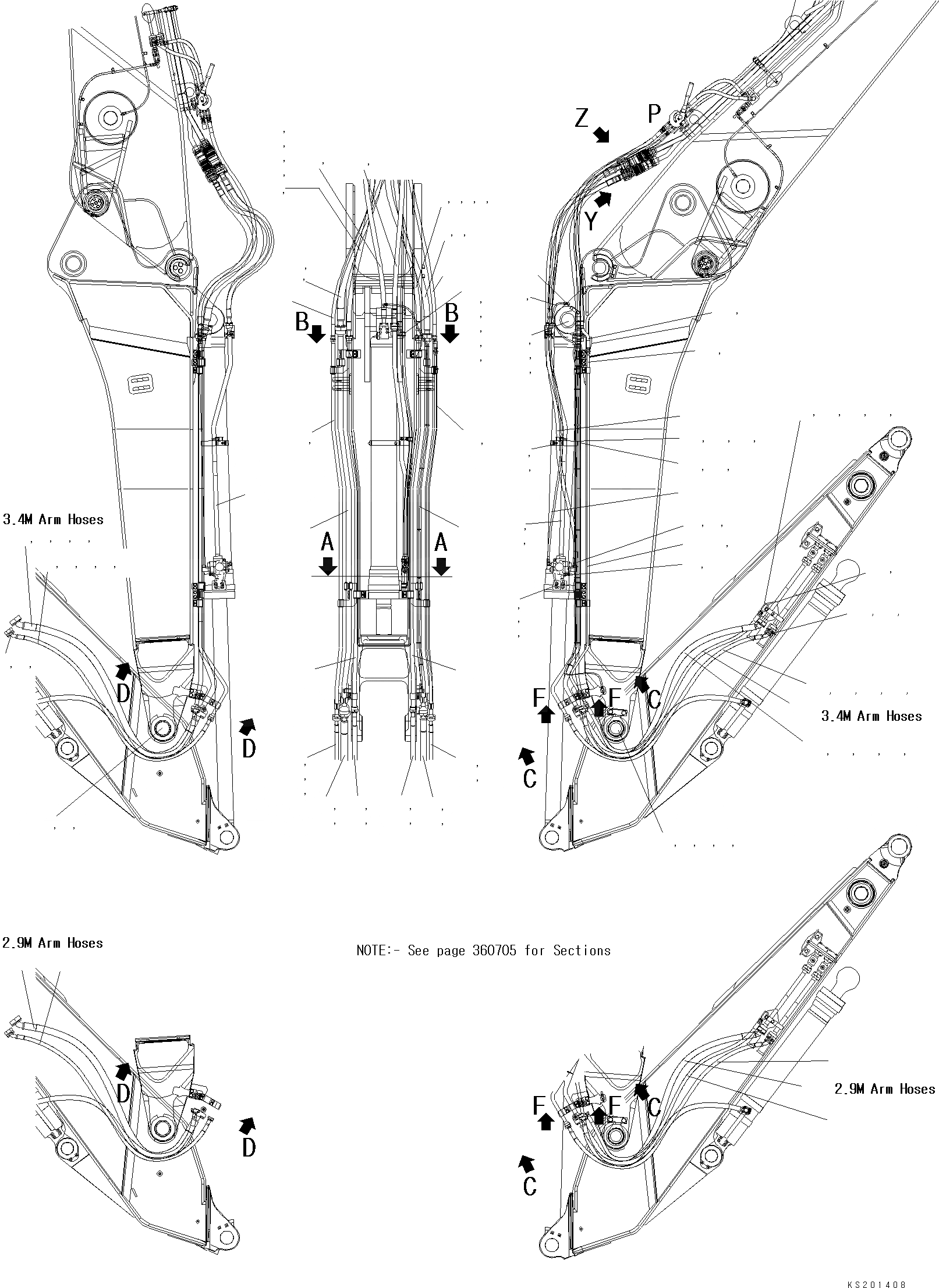 Схема запчастей Komatsu PC450LC-8K HIGH REACH DEMOLITION - DIG ТРУБЫ СТРЕЛЫ (ЩИТКИ OF ) TABLE OF CONTENTS PC-8 ВЫС. REACH РАЗРУШ. ЗДАНИЙ