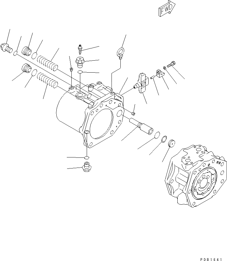Схема запчастей Komatsu PC450LC-6K - ОСНОВН. НАСОС (/9) (HPV ++BARO-)(№K-K999) ГИДРАВЛИКА