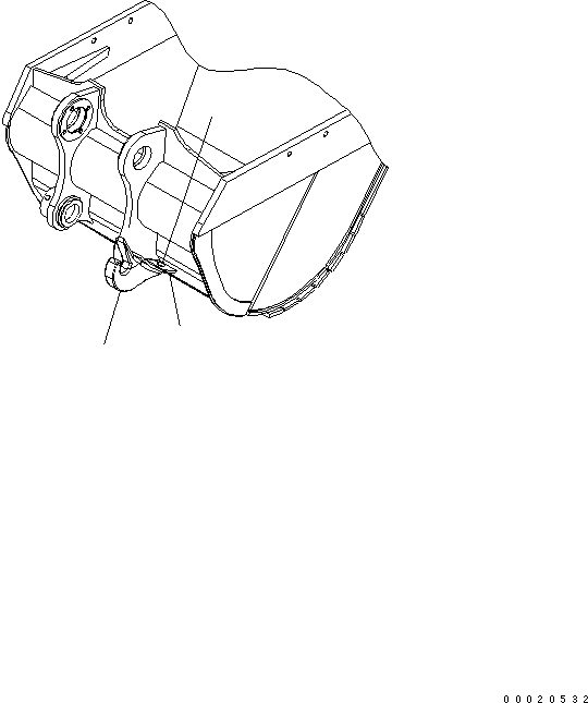 Схема запчастей Komatsu PC450LC-7 - КРЮК (ДЛЯ УСИЛЕНН. КОВША) РАБОЧЕЕ ОБОРУДОВАНИЕ