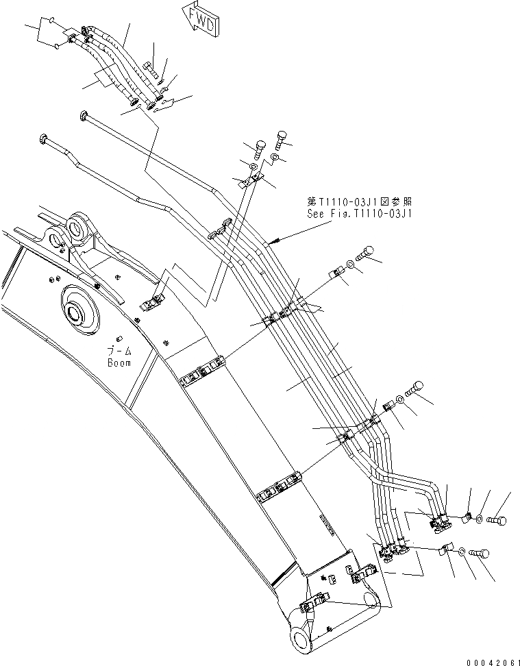 Схема запчастей Komatsu PC450LC-7E0 - СТРЕЛА (.7M) (ЦИЛИНДР РУКОЯТИ) РАБОЧЕЕ ОБОРУДОВАНИЕ