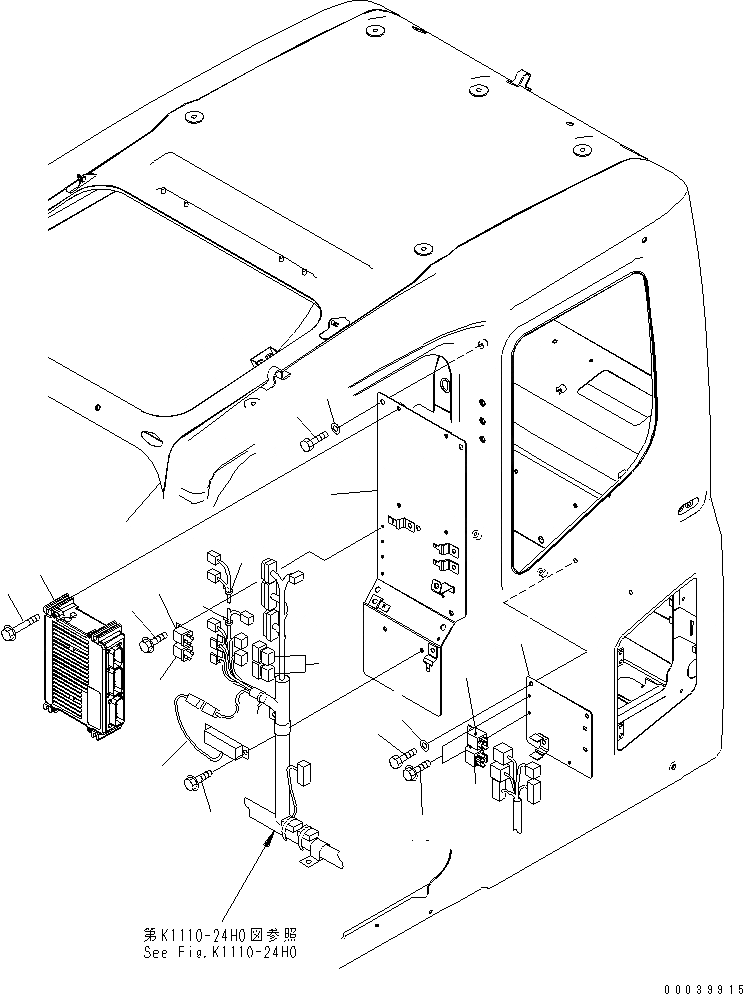 Схема запчастей Komatsu PC450LC-7K-E0 - ОСНОВН. КОНСТРУКЦИЯ (КАБИНА) (ПАНЕЛЬ) КАБИНА ОПЕРАТОРА И СИСТЕМА УПРАВЛЕНИЯ