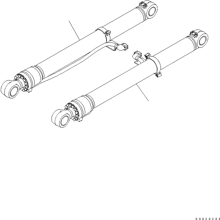 Схема запчастей Komatsu PC450LC-8 - ЦИЛИНДР СТРЕЛЫ T РАБОЧЕЕ ОБОРУДОВАНИЕ